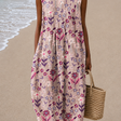 Abigail - Women’s Sleeveless Relaxed Fit Midi Dress