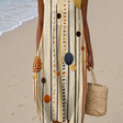 Hazel - Women's Sleeveless Printed Midi Casual Dress