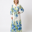 Harper | Long Sleeve Floral Button Front Maxi Dress