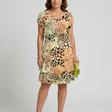 Nohea | Structured Abstract Knee Length Dress