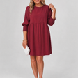 Corinne | Long Sleeve Smocked Cuffs Mini Dress