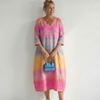 Blake | Ease Gradient Stripe Midi Dress