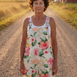 Cordelia | Floral Full-Length Jumpsuit with Relaxed Straight-Leg Fit