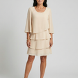Della | Layered Flare Sleeve Knee Length Dress