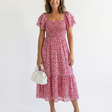 Odette | Floral Off-Shoulder Smocked Midi Dress
