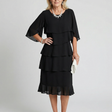 Brent | Layered Tier Midi Dress