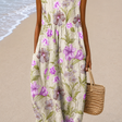 Hannah - Women’s Sleeveless Relaxed Fit Midi Dress