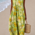 Madison - Women’s Sleeveless Relaxed Fit Midi Dress