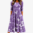 Lavender Bloom Comfort Pocket Midi Dress
