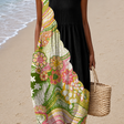 Lauren - Women's Sleeveless Printed Midi Casual Dress