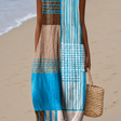 Autumn - Women's Sleeveless Printed Beach Midi Dress Loose