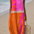 Natalie - Women's Sleeveless Printed Midi Casual Dress