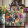 Artisanal Tote Bag | Succulent Garden