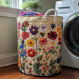 Artisan Crafted Blooming Bright Laundry Basket