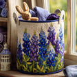 Handcrafted Laundry Basket - Blue Bonnet Dreams