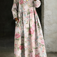 Brooklyn Floral-Embellished Denim Dress