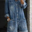 Nora | Casual Denim Short Romper