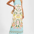 Ava | Resort Sunshine Floral Print Sleeveless Midi Dress