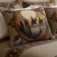 Round Quilted Cushion Cover with Dream Catcher Design