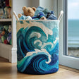 Handcrafted Laundry Basket | Soft Ocean Bubble Design