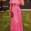 Elis – Elegant Floral Print Maxi Dress