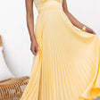 Alma™ | Yellow Pleated Summer Dress