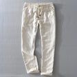 Harrington 100% Linen Trousers with Easy Waist Comfort