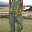 Nature-Inspired Embroidery Dungarees