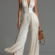 Lucía | Chiffon Pleated Jumpsuit