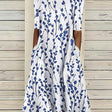 Marina | Floral Print Fluid Midi Dress