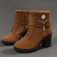 Elena - Cozy Thick-Heeled Boots