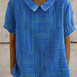 Maya | Striped Geometric Shirt