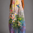 Aurora | Watercolour Bloom Dungarees