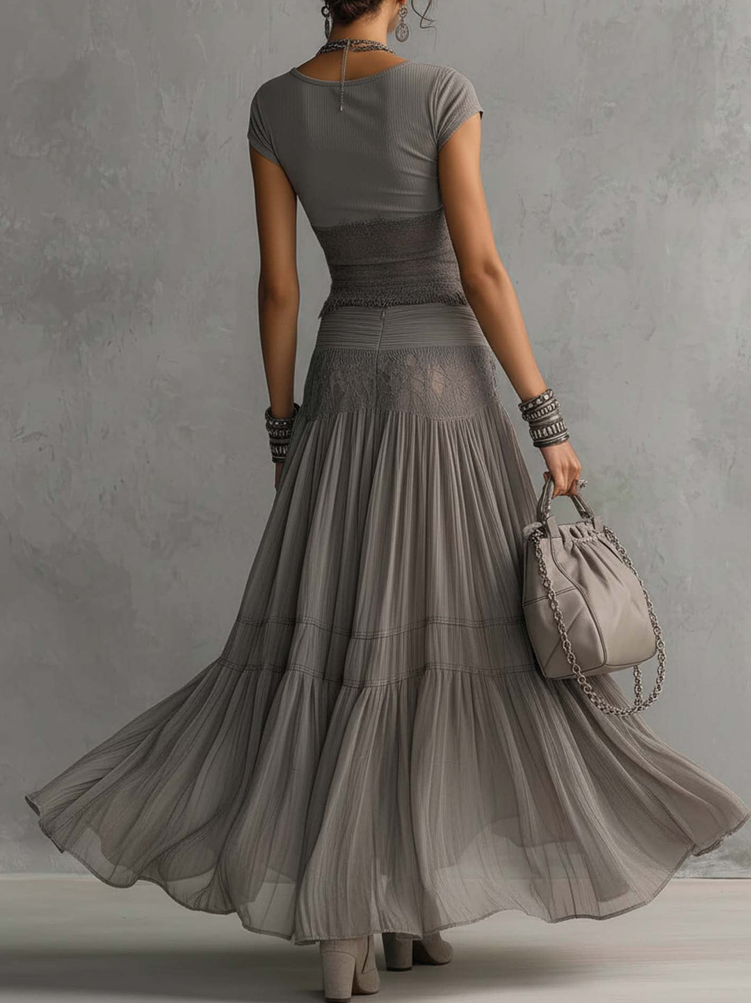 Elena | Coordinated Maxi Skirt and Top Ensemble