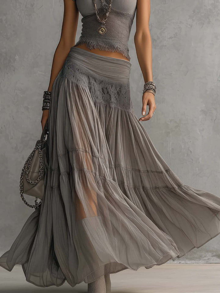 Elena | Coordinated Maxi Skirt and Top Ensemble