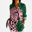 Tropical Leopard Art Blouse