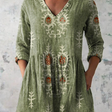 Elise | Long Blouse with V-Neck