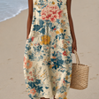 Claire - Women's Sleeveless Printed Midi Casual Dress