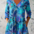 Juliette | Long Blouse with V-Neck