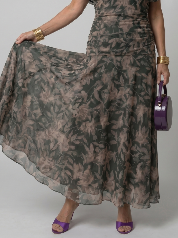 Calen | Off-Shoulder Flowing Midi Dress