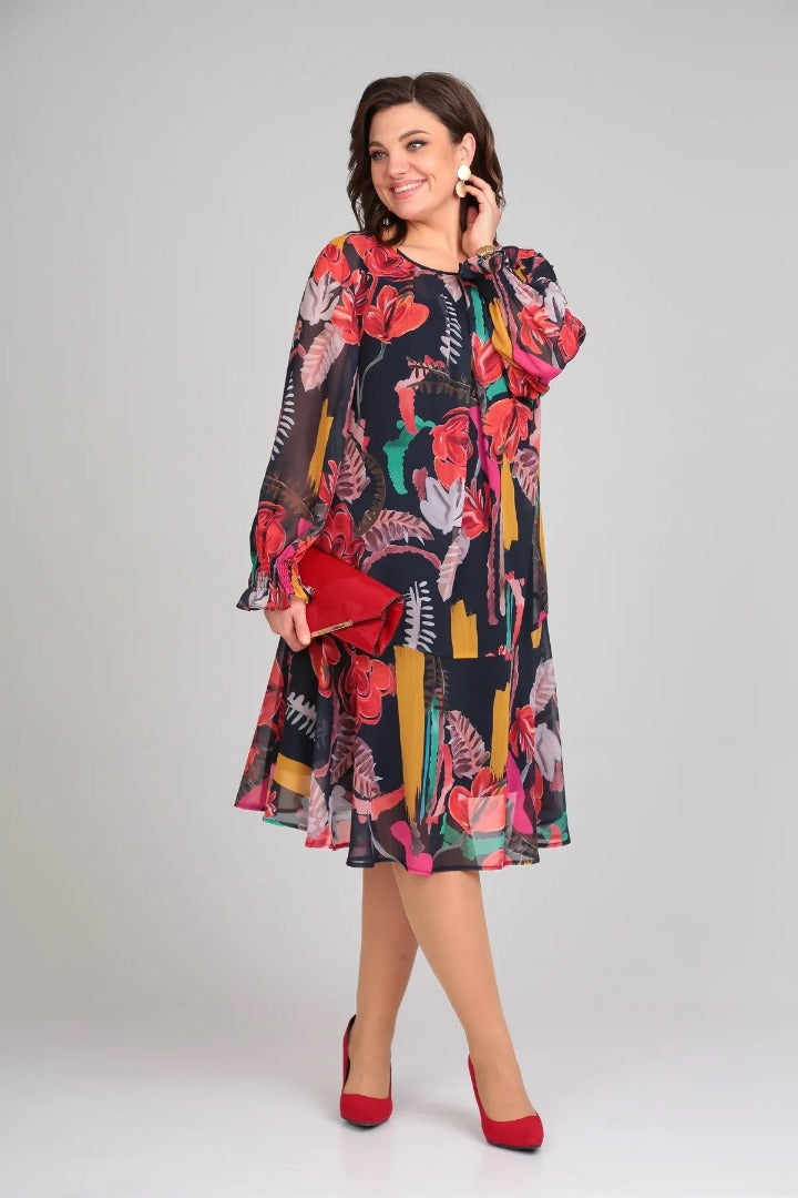 Florida – Chic Floral Elegance Dress