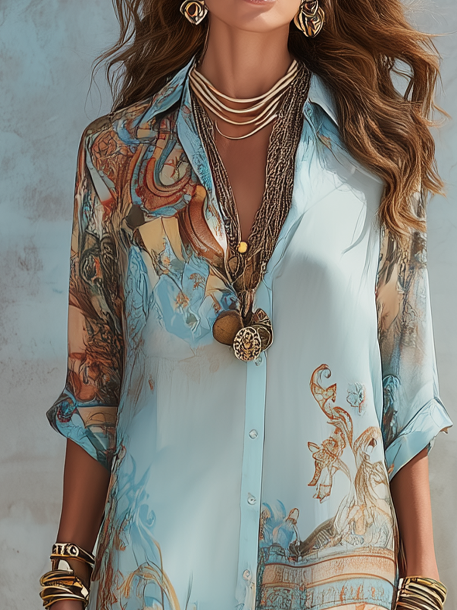 Baroque™️ | Elegant flowing summer dress