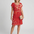 Nora | Soft Abstract Knee Length Dress