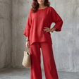 Prue | Oversized Tunic and Wide-Leg Trouser Ensemble