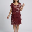 Alani | Composed Abstract Knee Length Dress