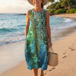 Moana | Ocean Mosaic Midi Dress