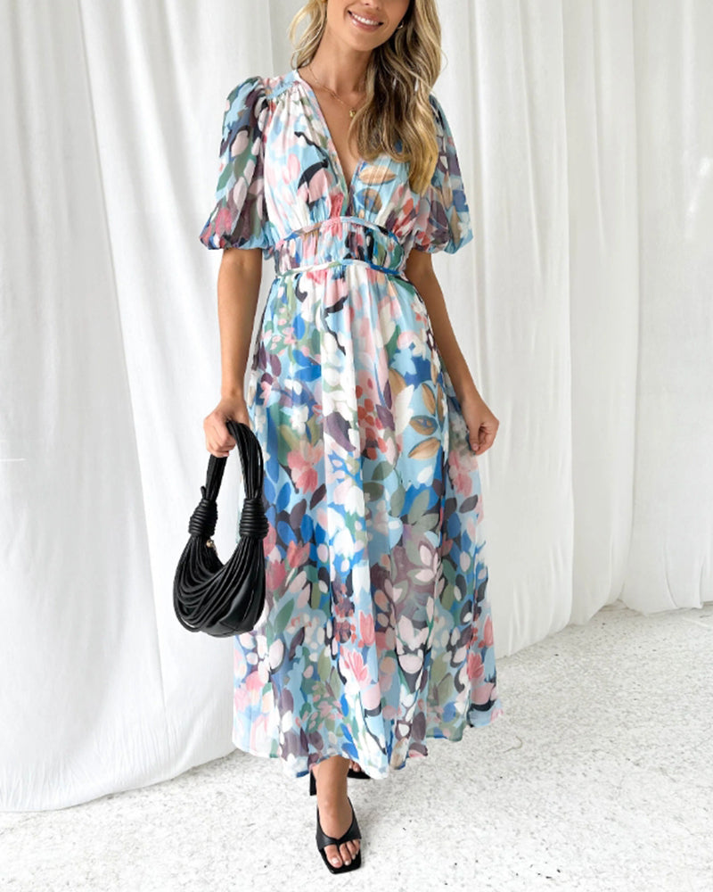 Celine | Floral Pattern Women's Dress