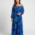 Aspen | Off Shoulder Floral Maxi Dress