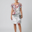 Kualani | Clean Floral Knee Length Dress