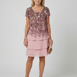 Nina | Dusted Tier Knee Length Dress